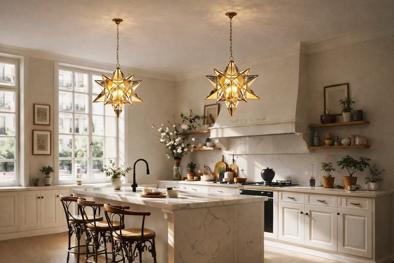 Brilliant Star Clear Glass Pendant Lamp Brilliant Star Clear Glass Pendant Lamp